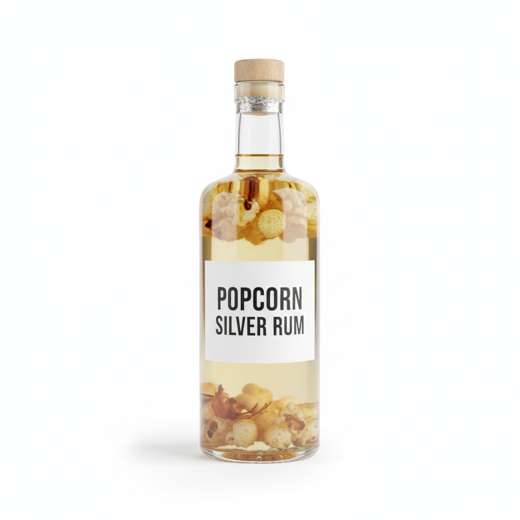 Popcorn-Infused Flor de Cana Silver Dry Rum