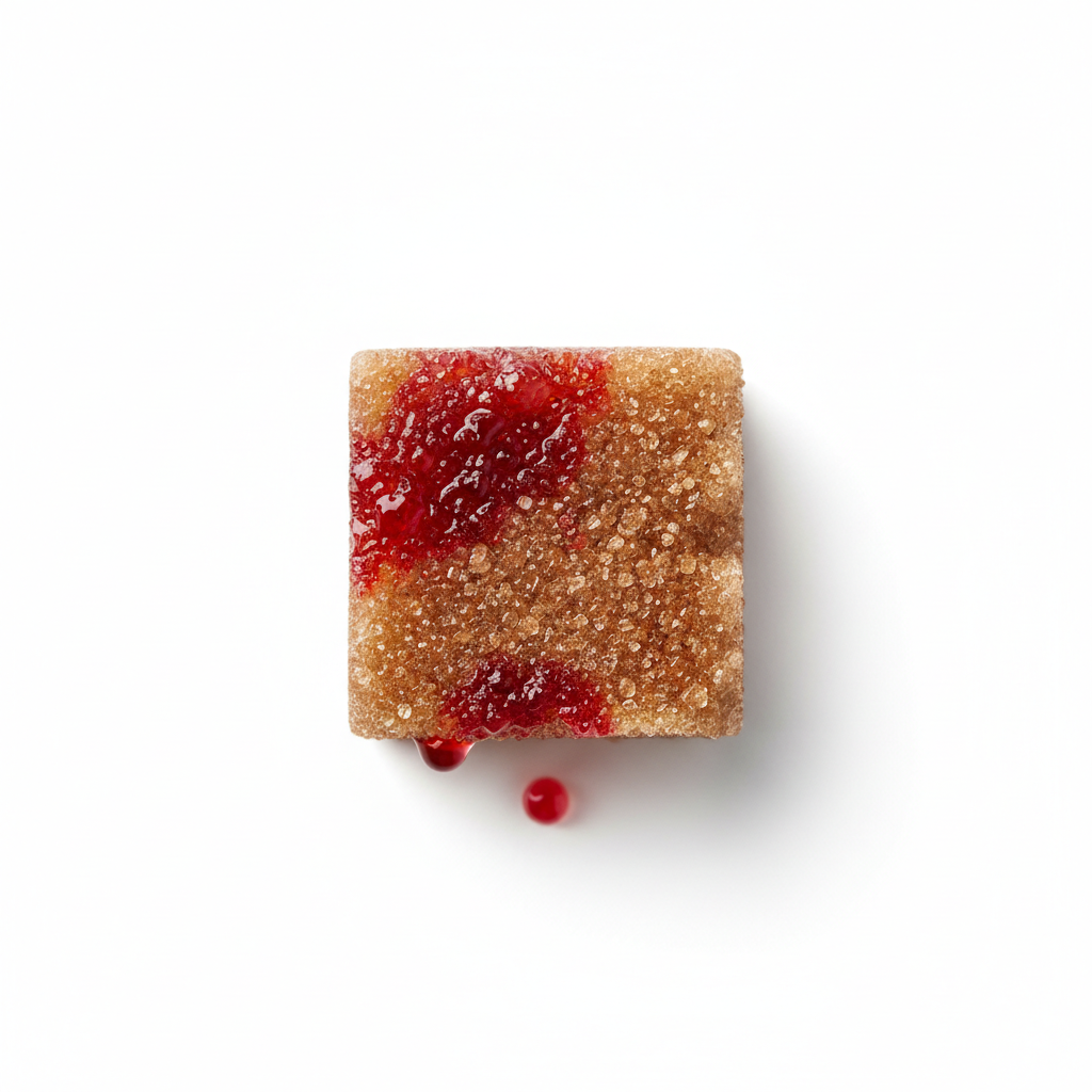 Demerara Sugar cube soaked in Angostura Bitters